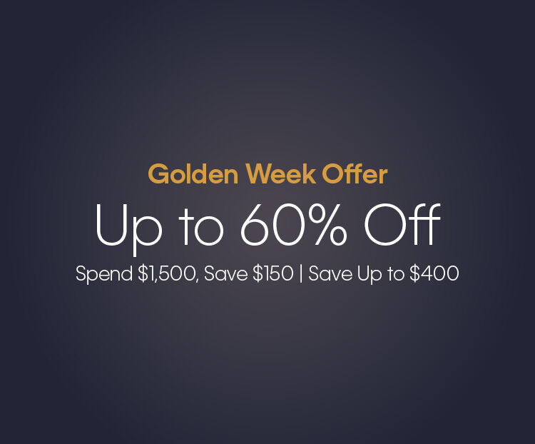 Calvin Klein Golden Up to 60% off Spend $1,500, Save $150